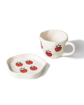 Alamkari India Ceramic Apple-Eye Cup & Saucer Set